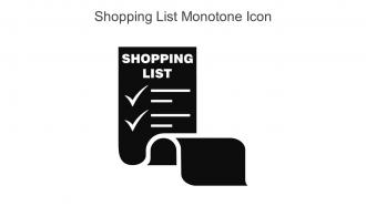Shopping List Monotone Icon In Powerpoint Pptx Png And Editable Eps Format