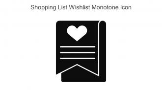 Shopping List Wishlist Monotone Icon In Powerpoint Pptx Png And Editable Eps Format