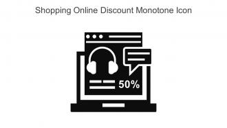 Shopping Online Discount Monotone Icon In Powerpoint Pptx Png And Editable Eps Format