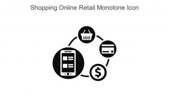 Shopping Online Retail Monotone Icon In Powerpoint Pptx Png And Editable Eps Format