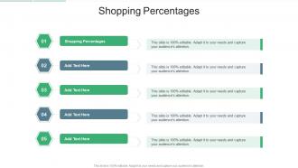 Shopping Percentages In Powerpoint And Google Slides Cpb