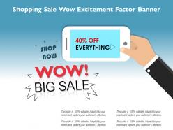 Shopping Sale Wow Excitement Factor Banner