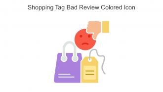 Shopping Tag Bad Review Colored Icon In Powerpoint Pptx Png And Editable Eps Format
