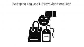 Shopping Tag Bad Review Monotone Icon In Powerpoint Pptx Png And Editable Eps Format