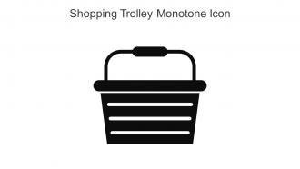 Shopping Trolley Monotone Icon In Powerpoint Pptx Png And Editable Eps Format