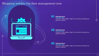 Shopping Website Big Data Management Icon
