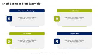 Short Business Plan Example In Powerpoint And Google Slides Cpb