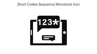 Short Codes Sequence Monotone Icon In Powerpoint Pptx Png And Editable Eps Format