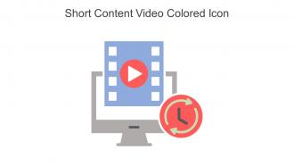 Short Content Video Colored Icon In Powerpoint Pptx Png And Editable Eps Format