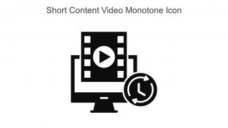 Short Content Video Monotone Icon In Powerpoint Pptx Png And Editable Eps Format
