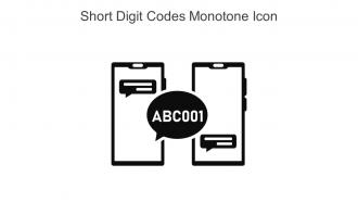 Short Digit Codes Monotone Icon In Powerpoint Pptx Png And Editable Eps Format