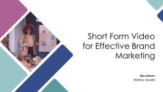 Short Form Video For Effective Brand Marketing PPT Sample AT