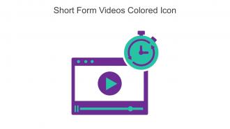 Short Form Videos Colored Icon In Powerpoint Pptx Png And Editable Eps Format