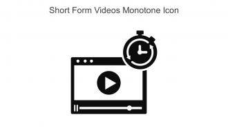 Short Form Videos Monotone Icon In Powerpoint Pptx Png And Editable Eps Format