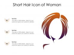Short Hair Icon Of Woman