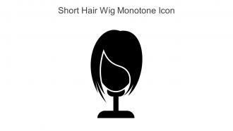 Short Hair Wig Monotone Icon In Powerpoint Pptx Png And Editable Eps Format