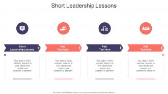 Short Leadership Lessons In Powerpoint And Google Slides Cpb