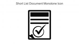 Short List Document Monotone Icon In Powerpoint Pptx Png And Editable Eps Format