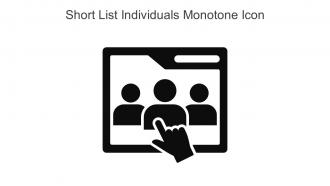 Short List Individuals Monotone Icon In Powerpoint Pptx Png And Editable Eps Format