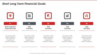 Short Long Term Financial Goals In Powerpoint And Google Slides Cpb