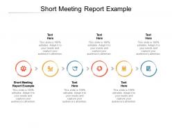 Short meeting report example ppt powerpoint presentation layouts guide cpb