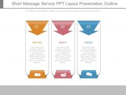 Short message service ppt layout presentation outline