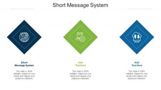 Short Message System Ppt Powerpoint Presentation File Summary Cpb