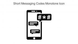 Short Messaging Codes Monotone Icon In Powerpoint Pptx Png And Editable Eps Format