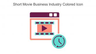 Short Movie Business Industry Colored Icon In Powerpoint Pptx Png And Editable Eps Format