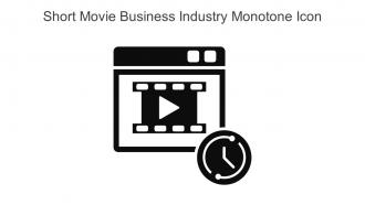 Short Movie Business Industry Monotone Icon In Powerpoint Pptx Png And Editable Eps Format