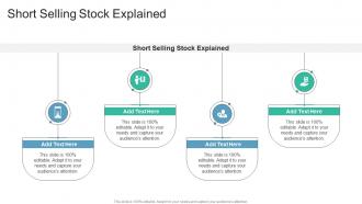 Short Selling Stock Explained In Powerpoint And Google Slides Cpb