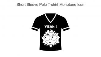 Short Sleeve Polo T Shirt Monotone Icon In Powerpoint Pptx Png And Editable Eps Format