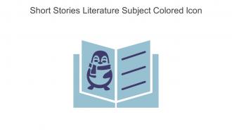 Short Stories Literature Subject Colored Icon In Powerpoint Pptx Png And Editable Eps Format