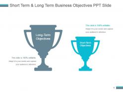 Short term and long term business objectives ppt slide