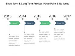 Short term and long term process powerpoint slide ideas