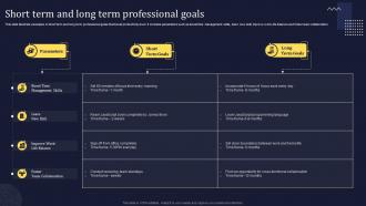 Short Term And Long Term Professional Goals