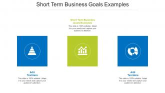 Short Term Business Goals Examples Ppt Powerpoint Presentation Inspiration Cpb