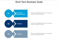Short term business goals ppt powerpoint presentation infographics infographic template cpb
