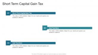 Short Term Capital Gain Tax In Powerpoint And Google Slides Cpb