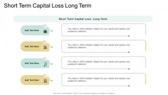 Short Term Capital Loss Long Term In Powerpoint And Google Slides Cpb