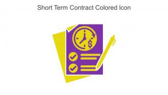 Short Term Contract Colored Icon In Powerpoint Pptx Png And Editable Eps Format