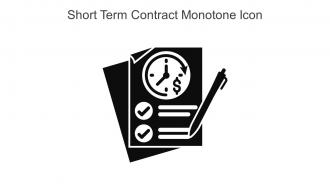 Short Term Contract Monotone Icon In Powerpoint Pptx Png And Editable Eps Format