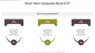 Short Term Corporate Bond ETF In Powerpoint And Google Slides Cpb
