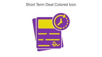 Short Term Deal Colored Icon In Powerpoint Pptx Png And Editable Eps Format