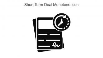 Short Term Deal Monotone Icon In Powerpoint Pptx Png And Editable Eps Format