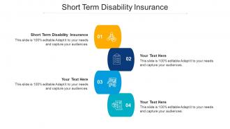 Short term disability insurance ppt powerpoint presentation slides cpb