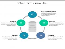 Short term finance plan ppt powerpoint presentation ideas background cpb
