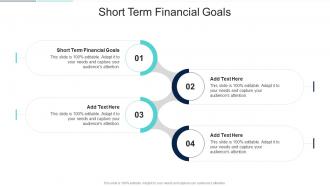 Short Term Financial Goals In Powerpoint And Google Slides Cpb