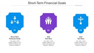 Short Term Financial Goals Ppt Powerpoint Presentation Professional Example File Cpb