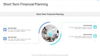 Short Term Financial Planning In Powerpoint And Google Slides Cpb
